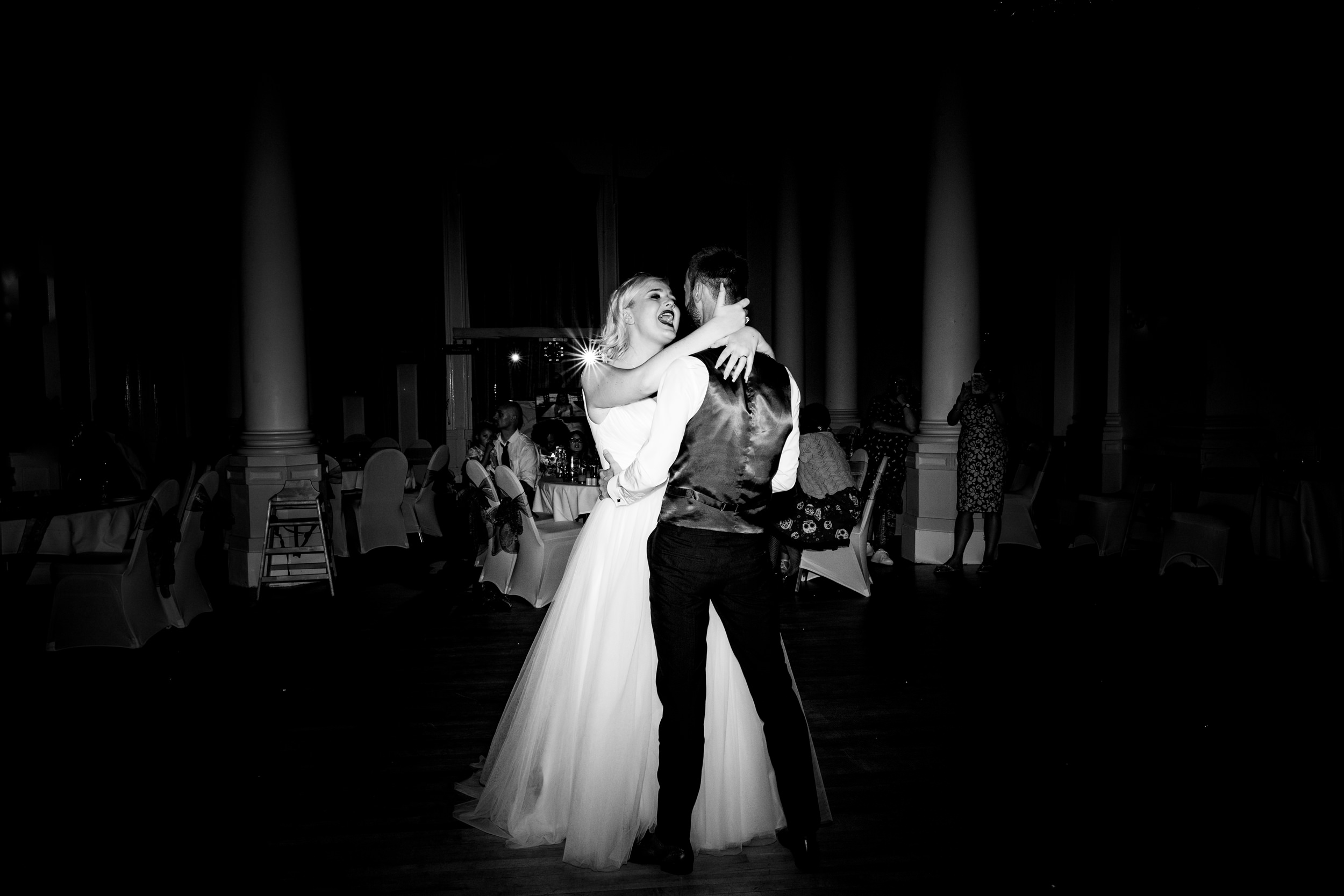 first dance. grand hotel scarborough wedding photography by emma and rich.