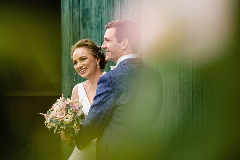 bride and groom posing for wedding portraits. Die Edelkastanie wedding photography by emma and rich.